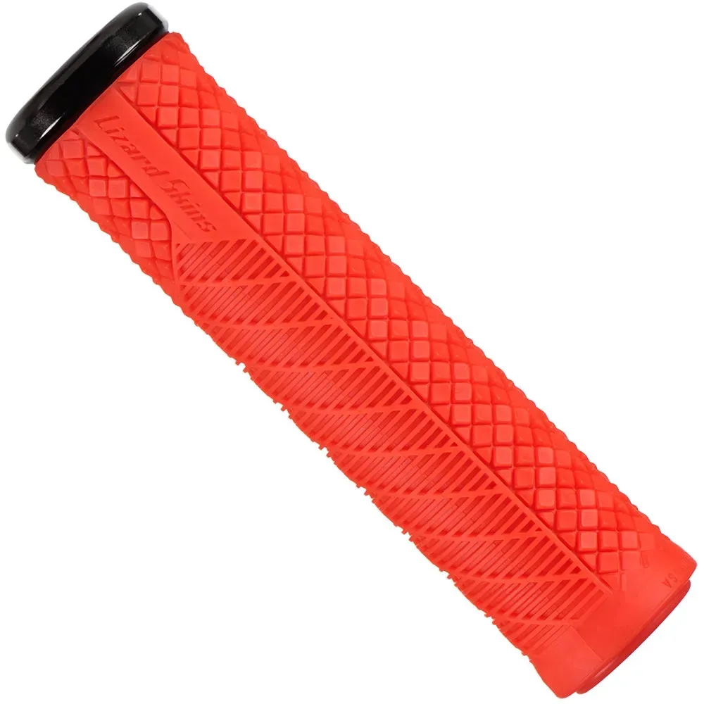 uPRISE Bikes Lizard Skins Charger Evo Single-Clamp Lock-On MTB Grips - Red 130mm | Price match, 365 day return s, 18-Month Warranty, Finance Available & Free UK Delivery
